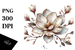 magnolia Made of , Colorful PNG Product Image 1