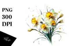 Golden Daffodil Made of PNG Product Image 1