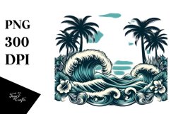 Vintage Waves Clipart Product Image 3