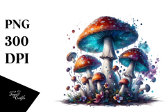 Glossy Magical Mushroom, Transparent PNG Product Image 1
