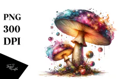 Glossy Magical Mushroom, Transparent PNG Product Image 1