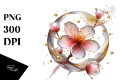 Abstract Cherry Blossom PNG Product Image 1