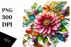 Watercolor Luxury Flower Splash Clipart Product Image 1
