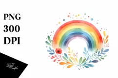 Colorful Ranbow with Stars | Sublimation | Clipart Product Image 3