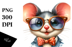 Funny Mouse Portrait, Transparent PNG Product Image 1