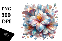 Abstract Glossy Diamond Freesia PNG Product Image 1