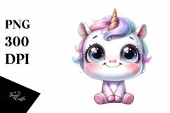 Expressive Unicorn with Large Goofy Smile PNG Product Image 1