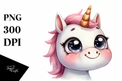 Expressive Unicorn with Large Goofy Smile PNG Product Image 3