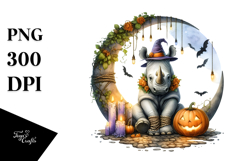 Rhino Halloween Dress PNG Product Image 1