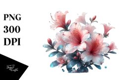 Vibrant Azalea Clipart Set Product Image 3