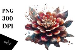 Zinnia Abstract | Sublimation Clipart Product Image 1
