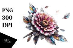 Zinnia Abstract | Sublimation Clipart Product Image 3
