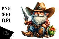 Vibrant Cowboy Gnome, High-Res PNG Product Image 3