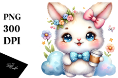 Baby Rabbit Coffee Cup PNG Product Image 1