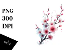 Cherry Blossom, Colorful PNG Product Image 1