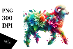 Vibrant Watercolor Lamb, 20 oz Tumbler Product Image 1