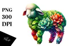 Vibrant Watercolor Lamb, 20 oz Tumbler Product Image 1