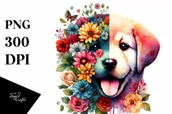 Vibrant Puppy Retro Watercolor Product Image 3