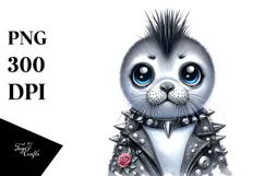 Cute Baby Seal PNG Product Image 1