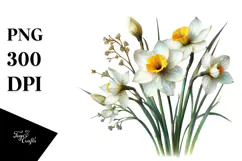 Narcissus Flower, Transparent PNG Product Image 1