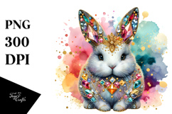 Colorful Bunny Diamonds PNG Product Image 1