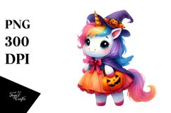 Cute Halloween Unicorn | Clipart Product Image 3