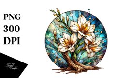 Abstract Stained Freesia | Sublimation | Clipart Product Image 3