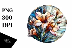 Abstract Stained Freesia Made of Material | Sublimation Product Image 1