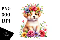 Vibrant Zebra with Flower Crown, Transparent PNG Product Image 1
