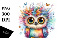 Cute Baby Owl Eyes | Sublimation Clipart Product Image 3