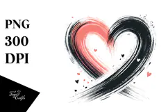Heart with Wings, Stylish PNG Product Image 1