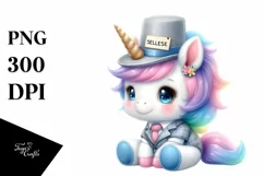 Cute Baby Unicorn Selling | Sublimation | Clipart Product Image 1