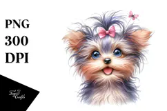 Happy Yorkipoo Baby PNG Product Image 1