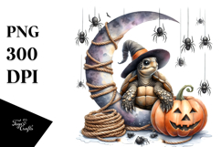Halloween Turtle Sitting on Half Moon Product Image 1