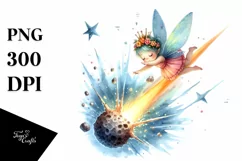 Colorful Cute Fairy Diving Meteor Product Image 3