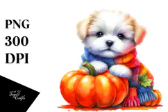 Vibrant Baby Dog,Simple Halloween | Sublimation,Clipart Product Image 1