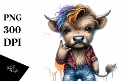 Watercolor Mouse Portrait, Transparent PNG Product Image 3