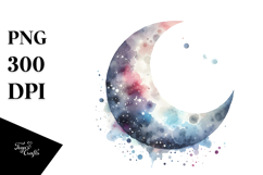 Magical Moon Night Sky Clipart Product Image 1
