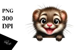 Crazy Funny Mink Art | Sublimation | Clipart Product Image 3