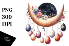 Half Moon with Eggs Hanging PNG Product Image 1
