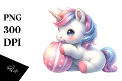 Cute Baby Unicorn Playing | Sublimation | Clipart Product Image 3