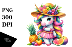 Adorable Unicorn, Bright PNG Product Image 1
