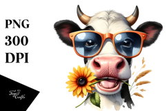 Cow with Party Hat, High-Res PNG Product Image 1