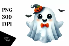 Funny Watercolor Halloween Sticker | Clipart Product Image 3