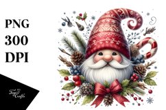 Detailed Vibrant Christmas Gnome PNG Product Image 3