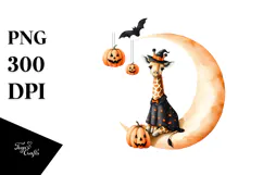 Giraffe in Halloween Costume, PNG Product Image 1