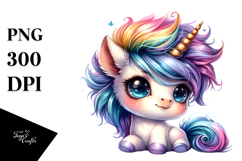 Vibrant Unicorn Dancing with Cool Haircut, PNG Product Image 1
