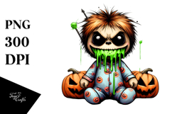 Funny Silly Haunted Doll, Soft Brush PNG Product Image 1
