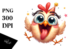 Goofy Chicken with Party Hat Product Image 1