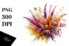 Colorfull Heather Splash | Sublimation | Clipart Product Image 1